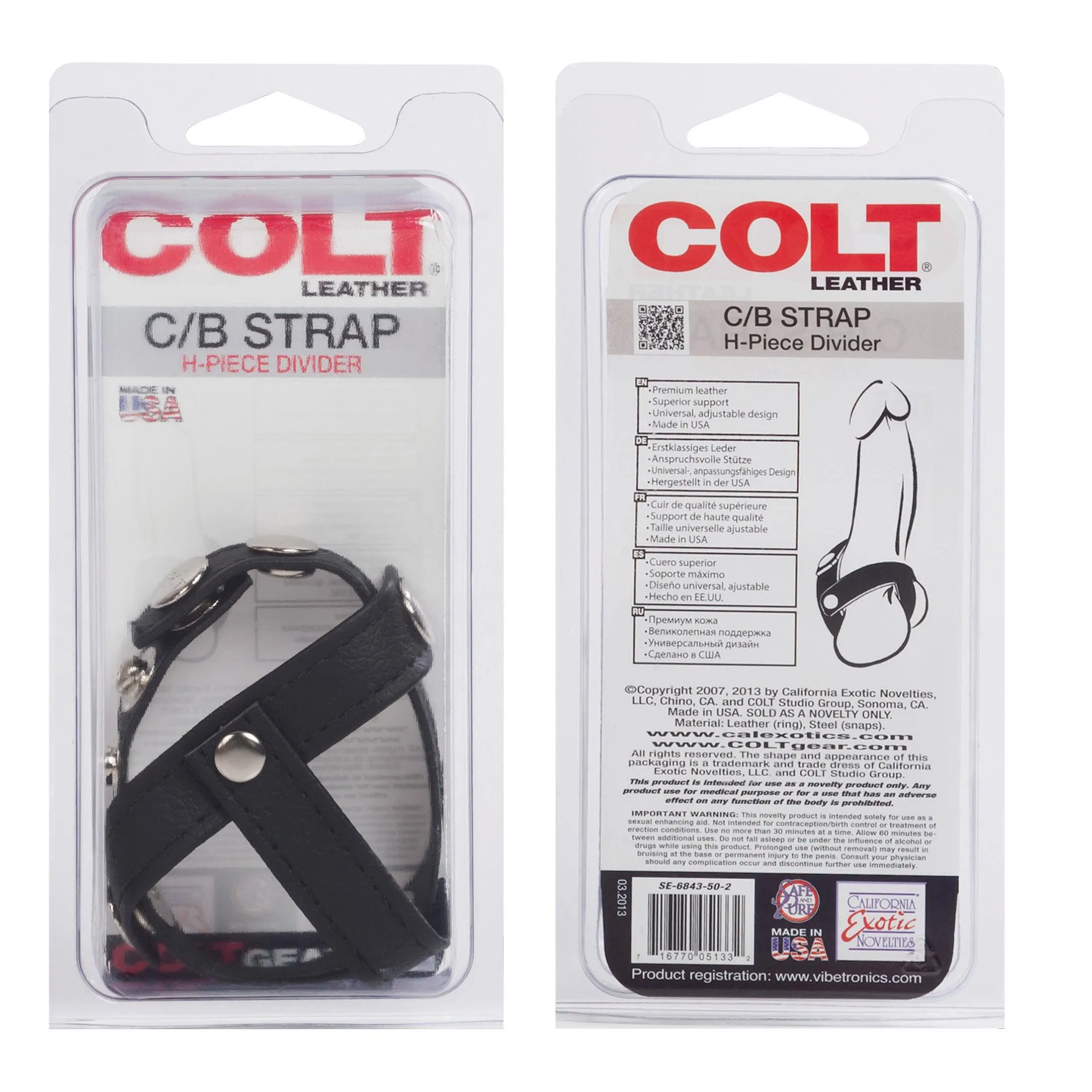 Colt Leather C/b Strap H-Piece Divider