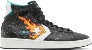 Converse NBA Jam x Pro Leather High Hes On Fire! Sneakers, black