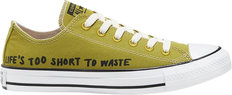 Converse Renew Chuck Taylor All Star Low Lifes Too Short To Waste Sneakers, Green