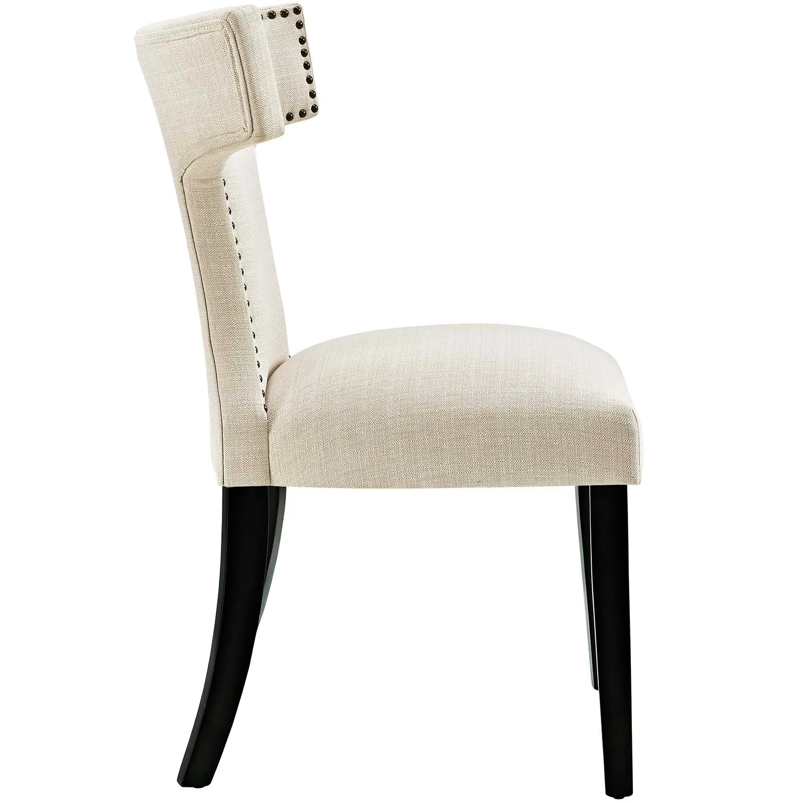 Curve Dining Side Chair Fabric Set of 2