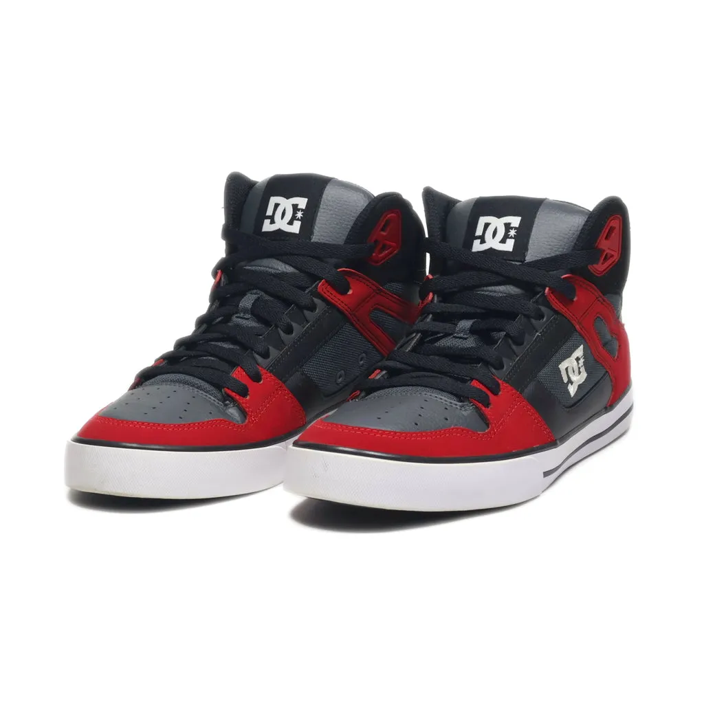 Dc Shoes Spartan High-Top Sneakers Leather Red Colour For Men