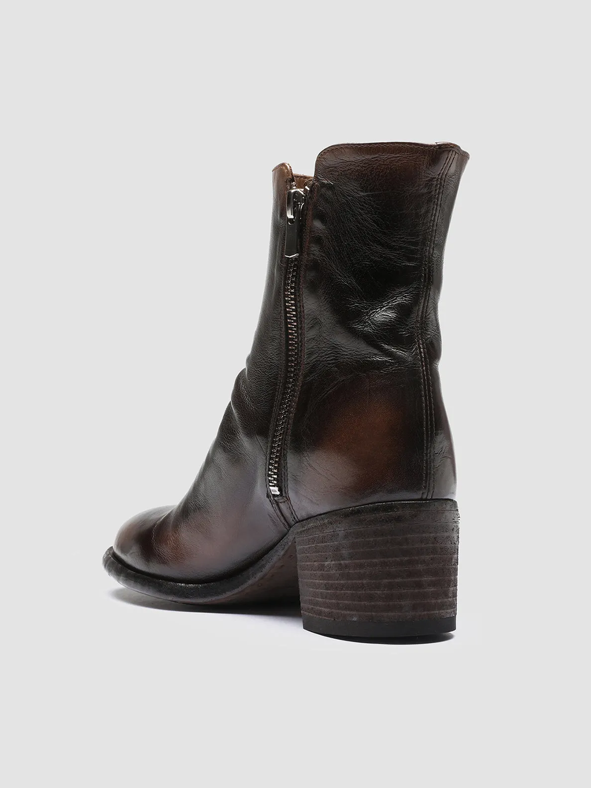 DENNER 103 - Brown Leather Ankle Boots