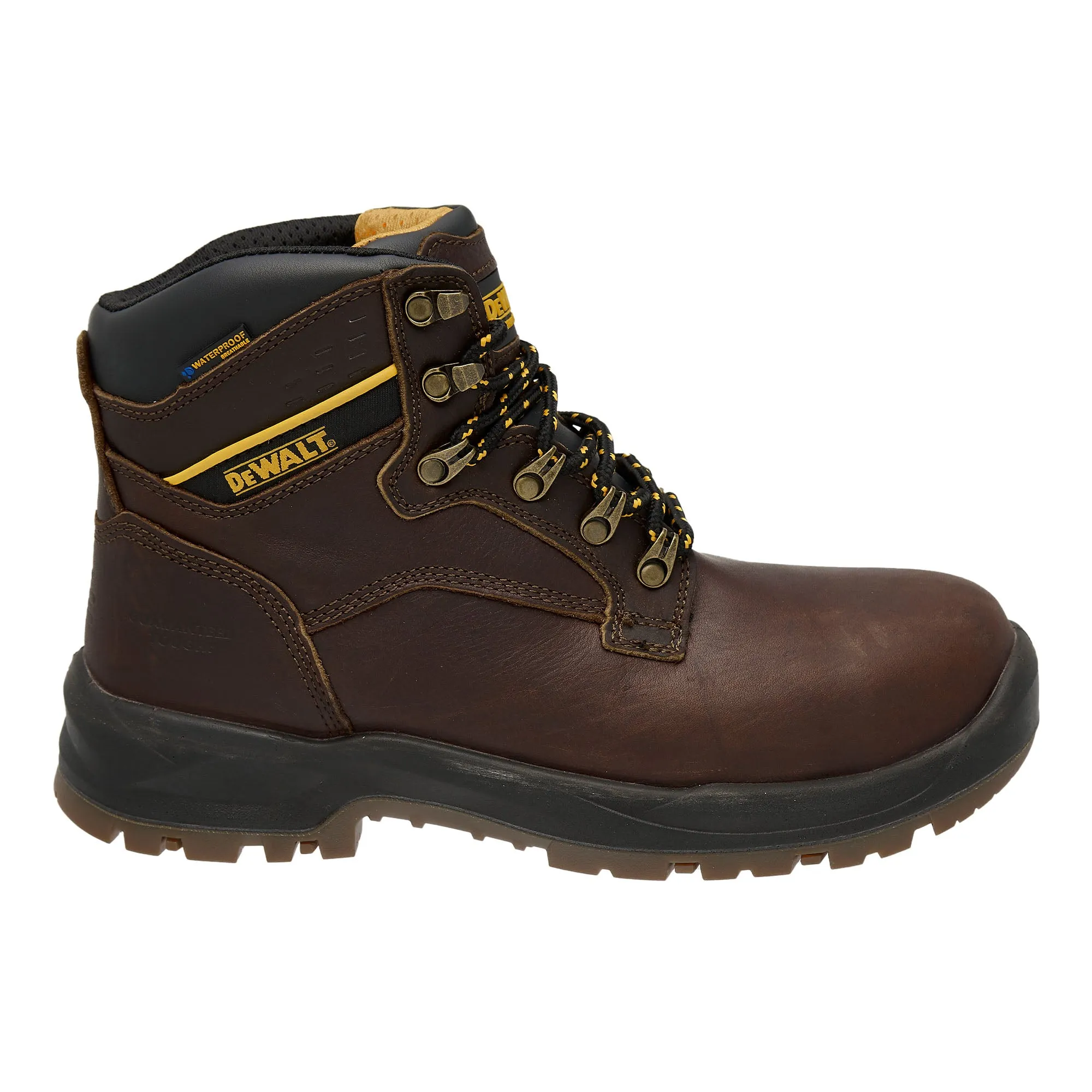 DEWALT Norwood Men's Waterproof, Leather, Steel Toe, Safety Work Boot