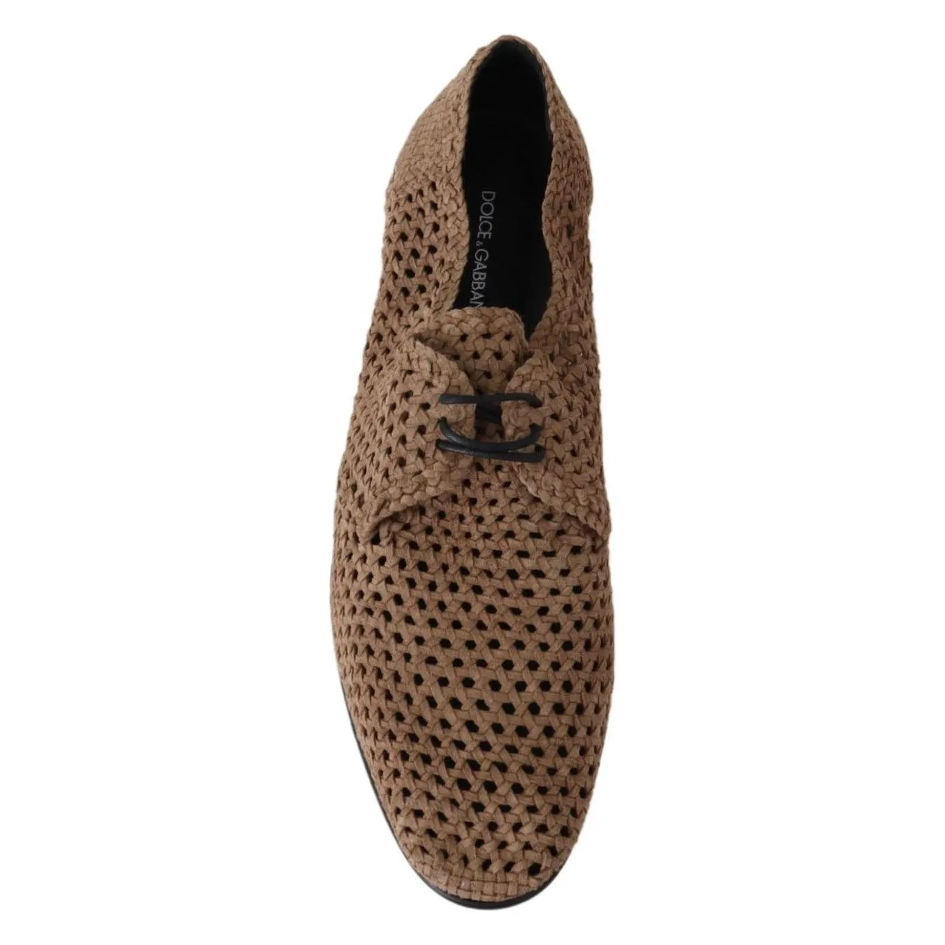 Dolce & Gabbana Elegant Beige Suede Derby Loafers