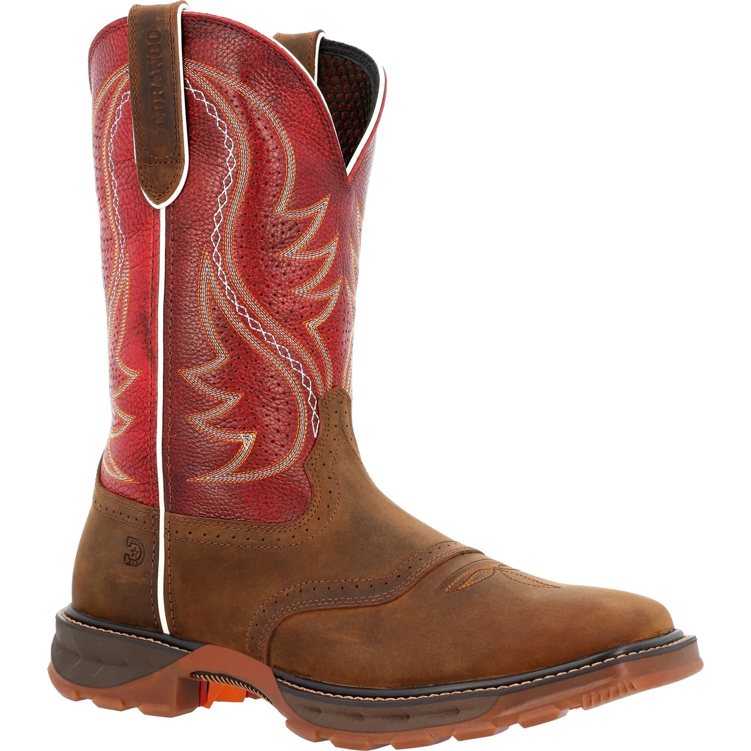 Durango Mens Maverick XP ST Ventilated Crimson Leather Work Boots