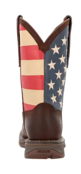 DURANGO MENS REBEL STEEL TOE FLAG WESTERN FLAG BOOT STYLE DB020