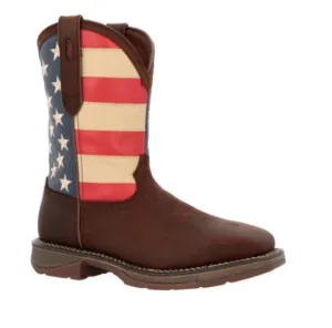 DURANGO MENS REBEL STEEL TOE FLAG WESTERN FLAG BOOT STYLE DB020