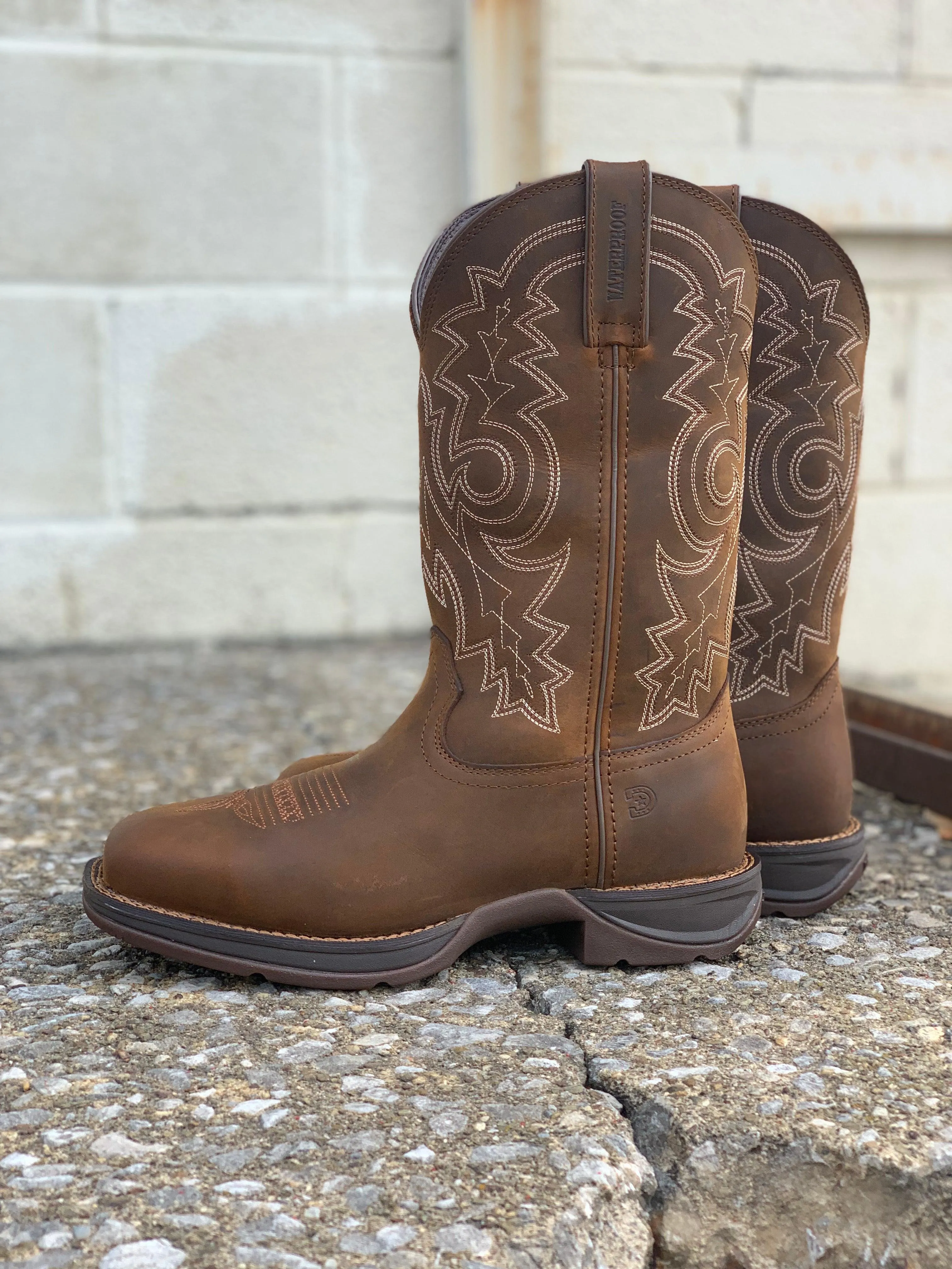 Durango Rebel Work Steel Toe Waterproof Square Toe Cowboy Boots DDB0389