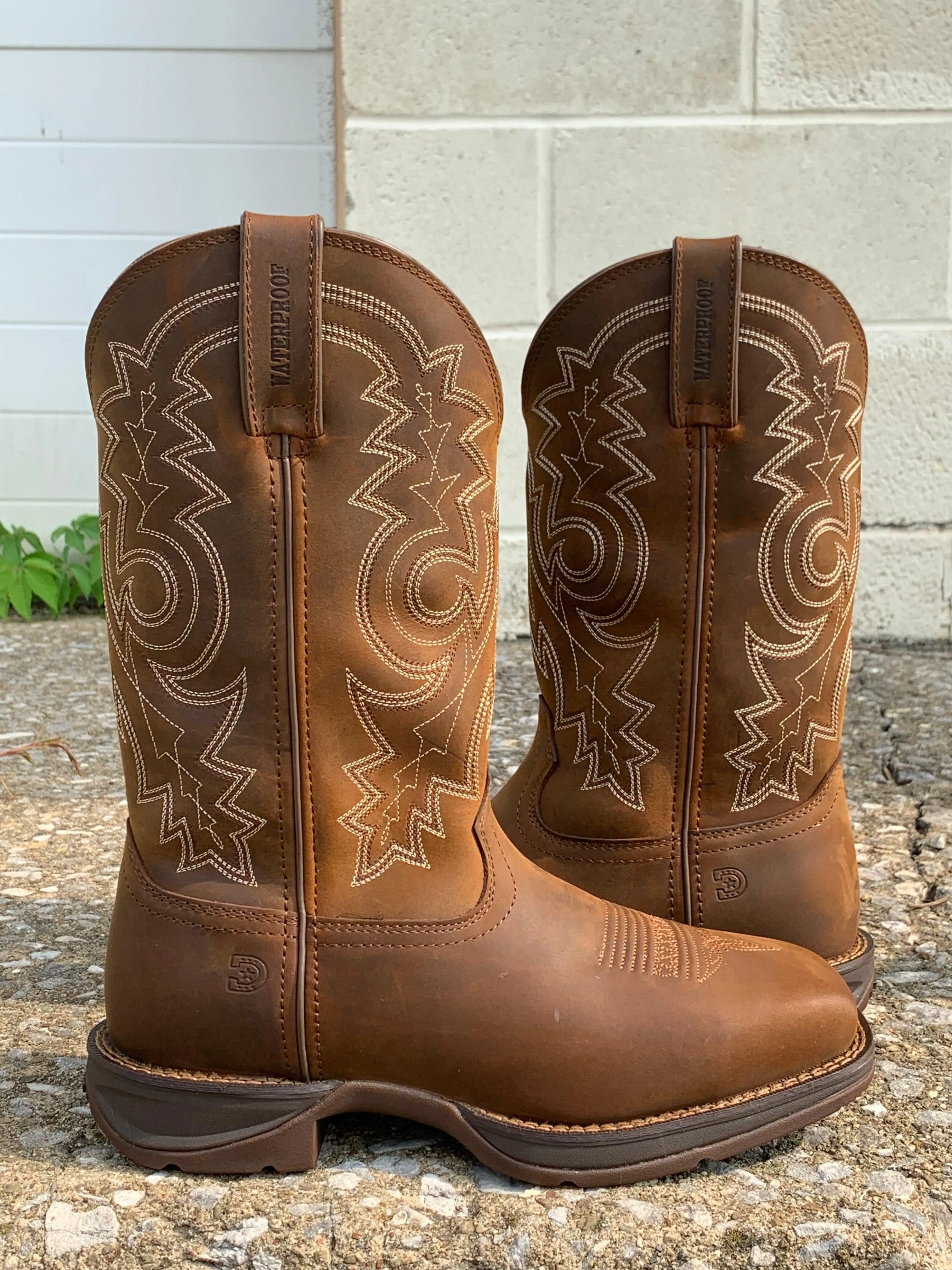 Durango Rebel Work Steel Toe Waterproof Square Toe Cowboy Boots DDB0389