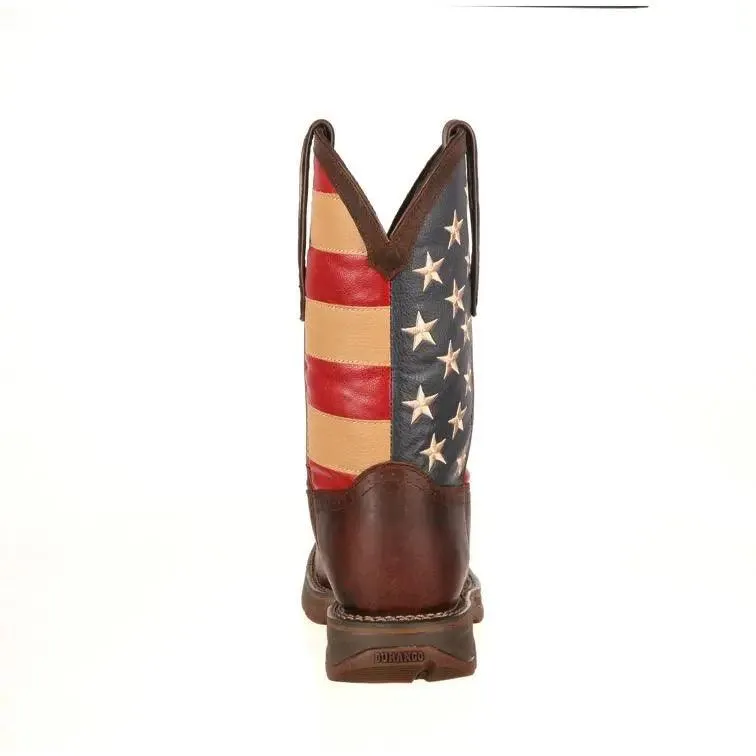 DURANGO STEEL TOE  AMERICAN FLAG WESTERN  BOOT DB020