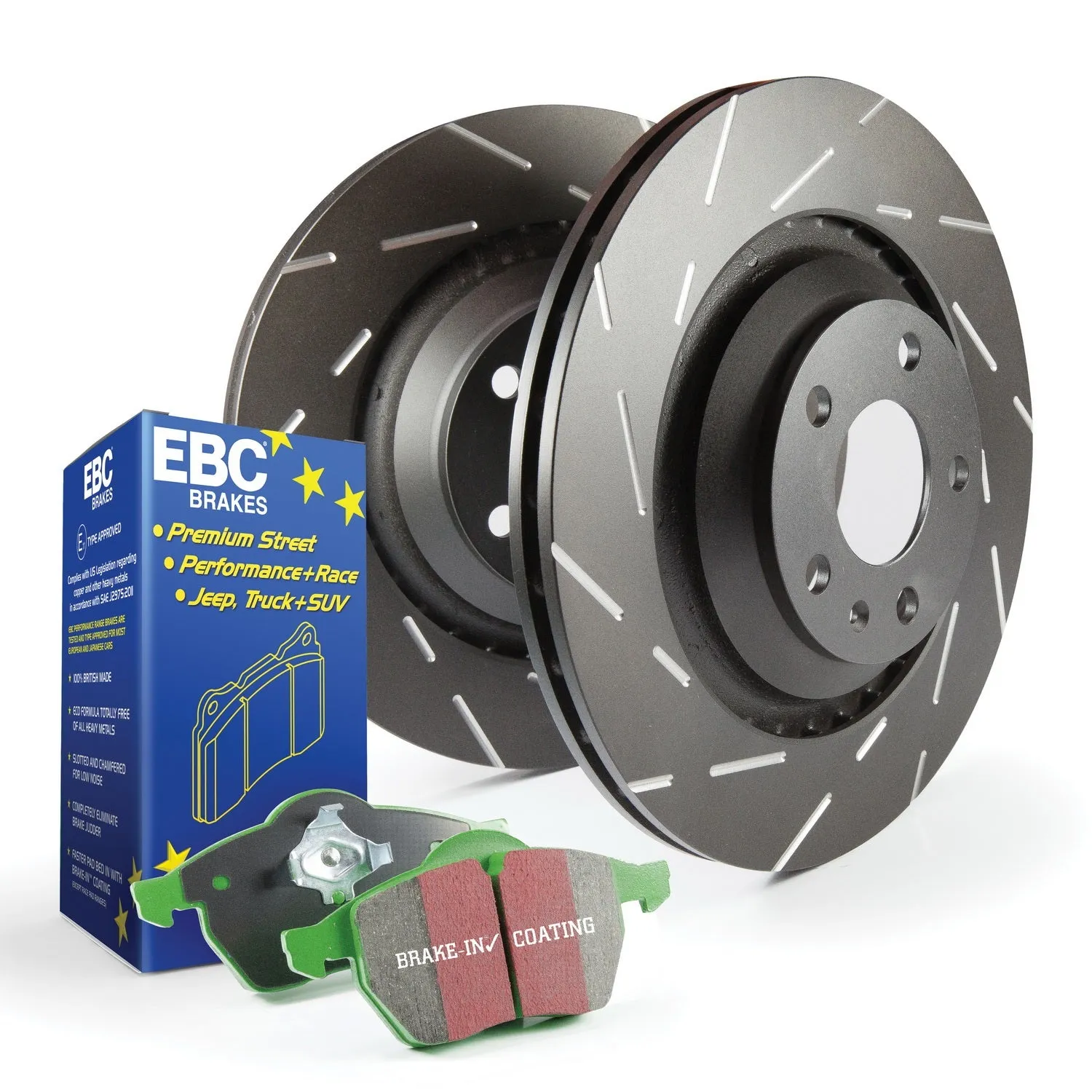 EBC Brakes S2KF1073 S2 Kits Greenstuff 2000 and USR Rotors