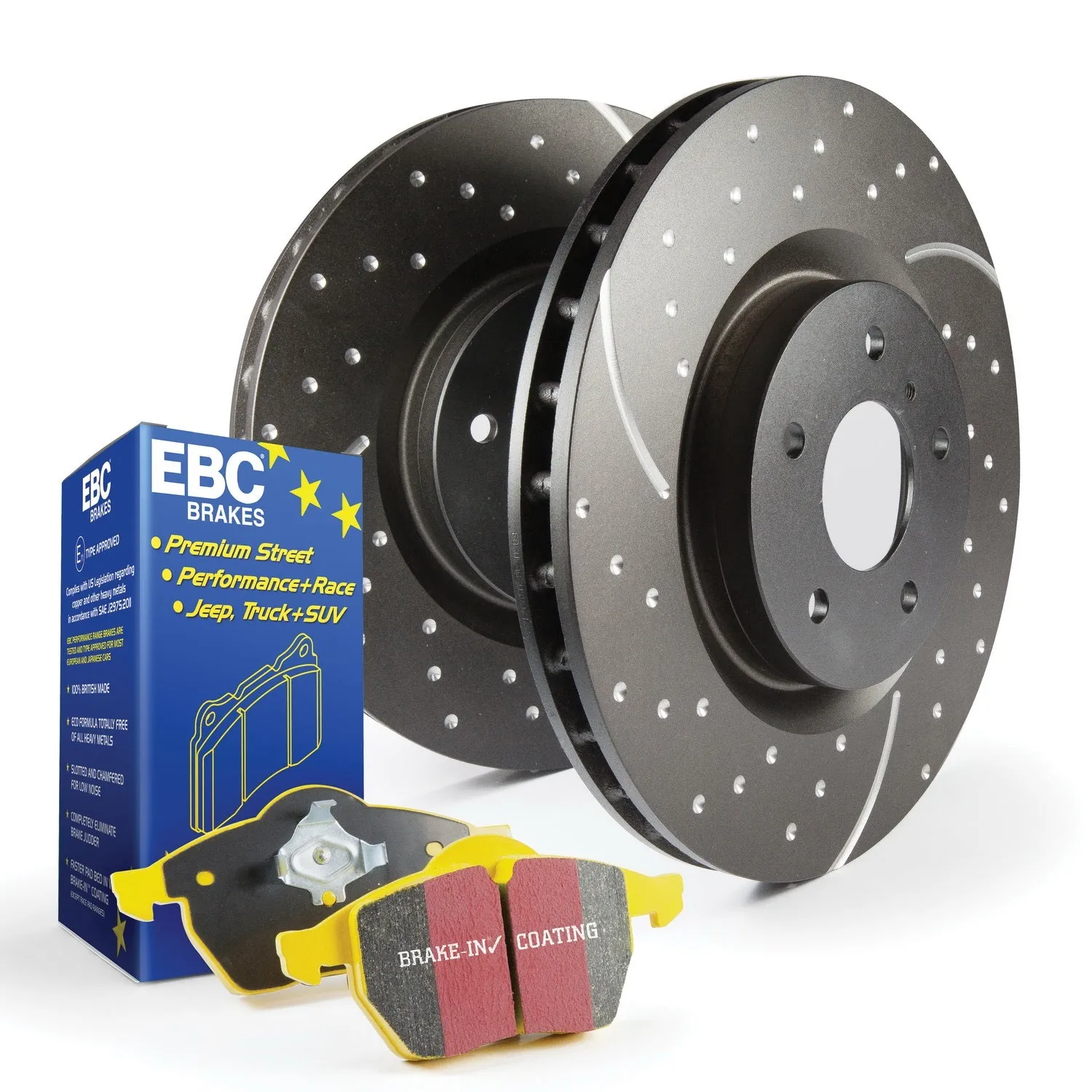 EBC Brakes S5KR1390 S5 Kits Yellowstuff And GD Rotors