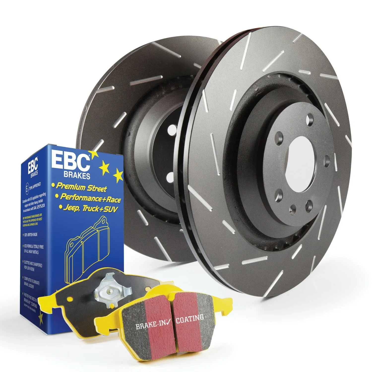 EBC Brakes S9KF1785 S9 Kits Yellowstuff and USR Rotors