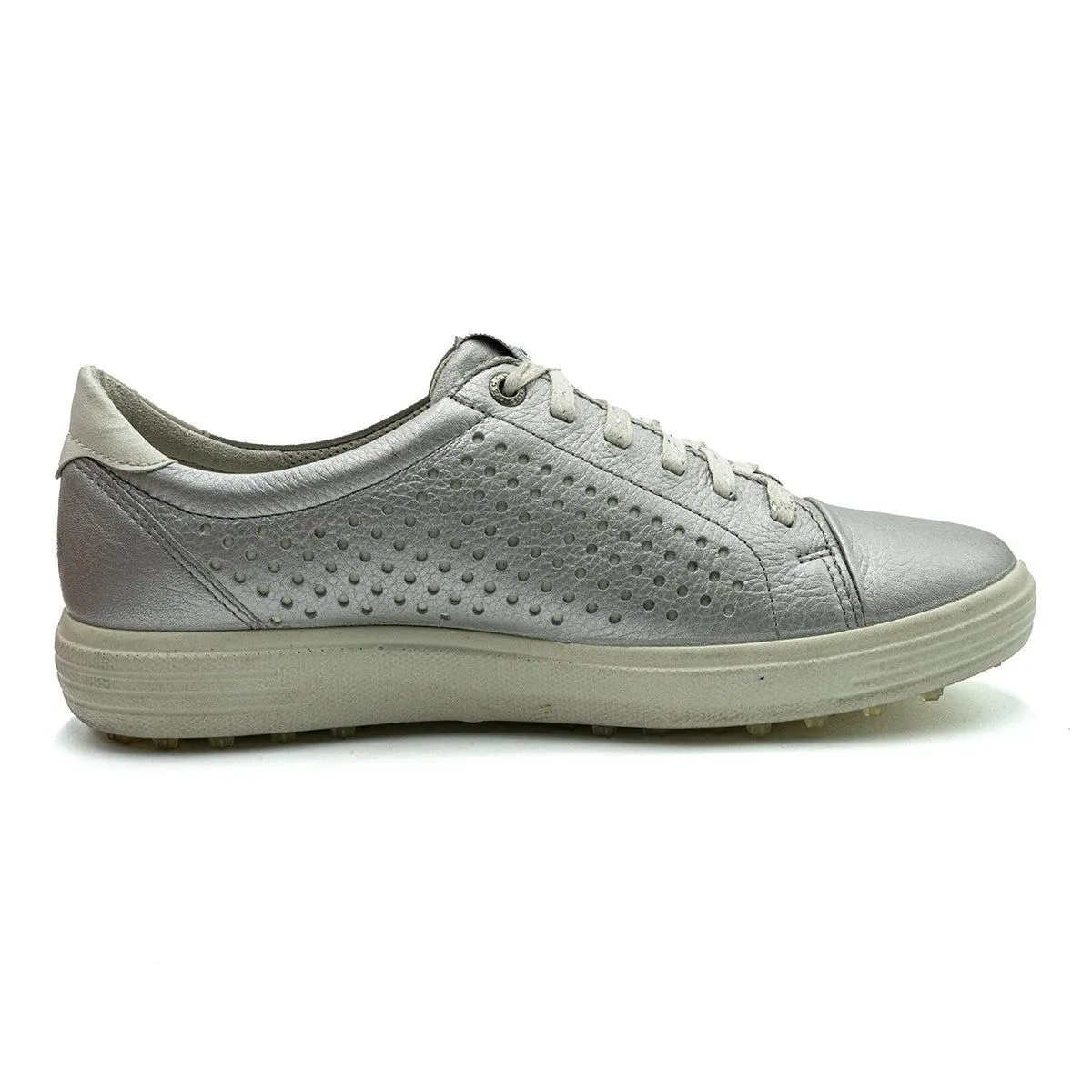 Ecco Sport Low-Top Sneakers Leather Silver Colour For Women