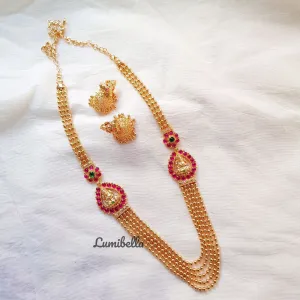 Elegant Laxmi Style Antique Neckset with Jhumka