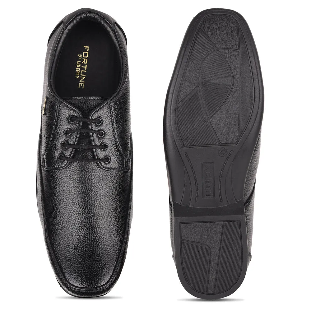 Fortune By Liberty HIL-10 Formal Derby Shoes For Men - Black