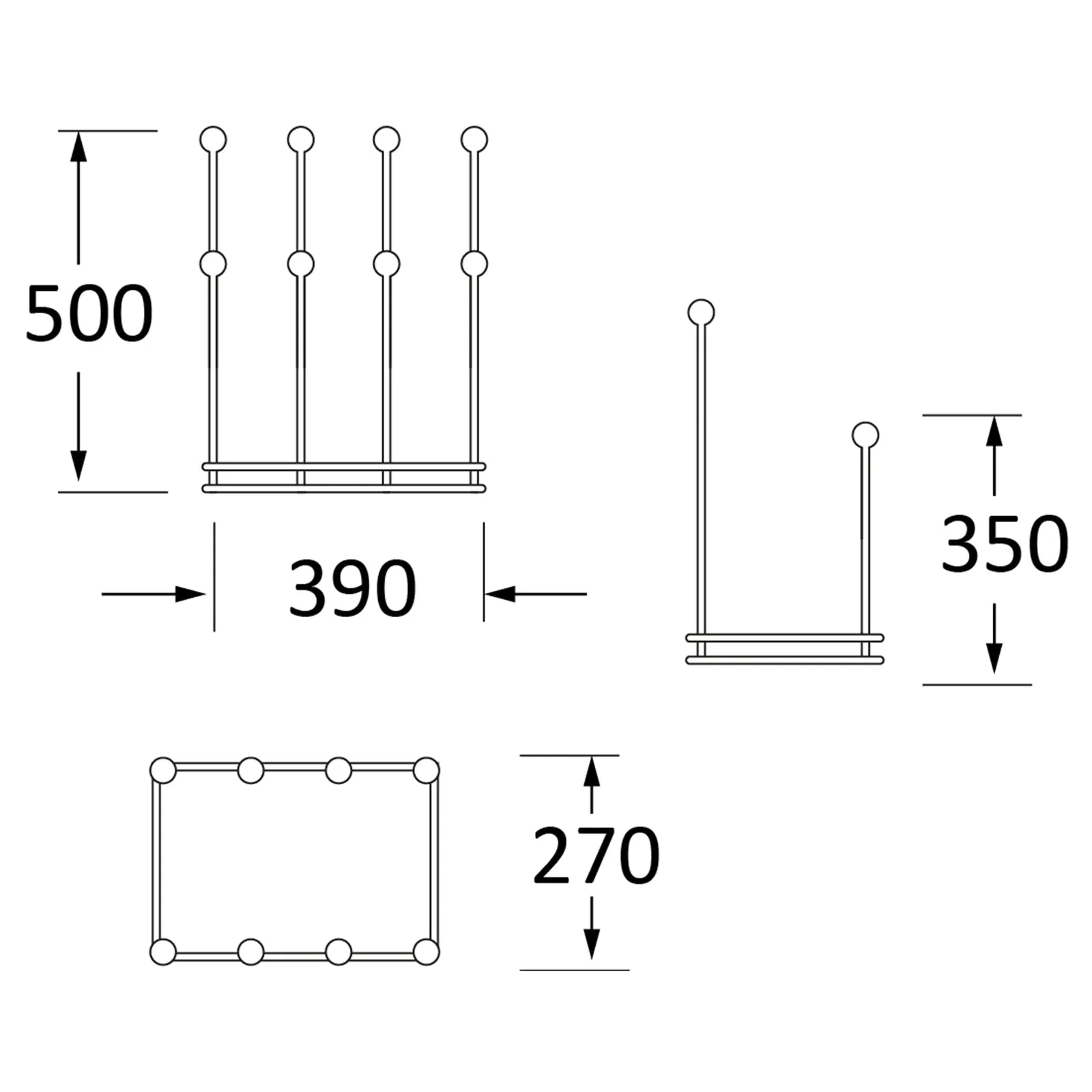 Four Pair Boot Rack