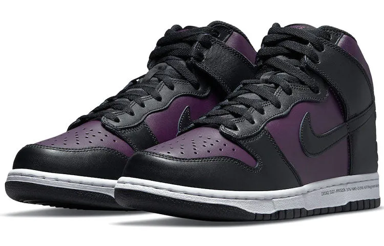 Fragment Design x Nike Dunk High Sneakers, Black/Purple