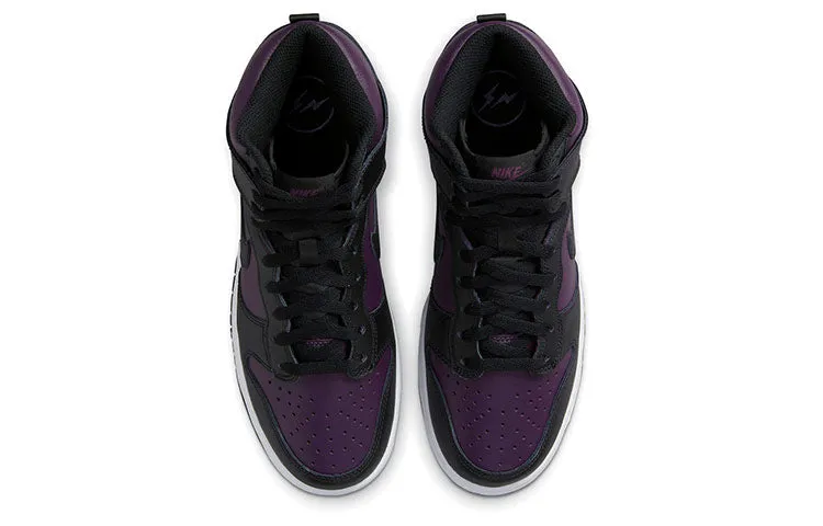 Fragment Design x Nike Dunk High Sneakers, Black/Purple