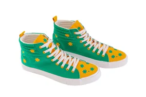 Freaky Fanatics Australia-Themed High-Top Sneakers