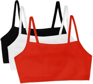 Fruit of the Loom Women's Spaghetti Strap Cotton Pullover Sports Bra