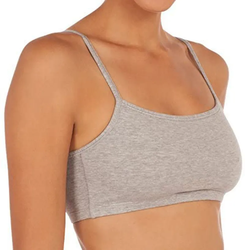 Fruit of the Loom Women's Spaghetti Strap Cotton Pullover Sports Bra