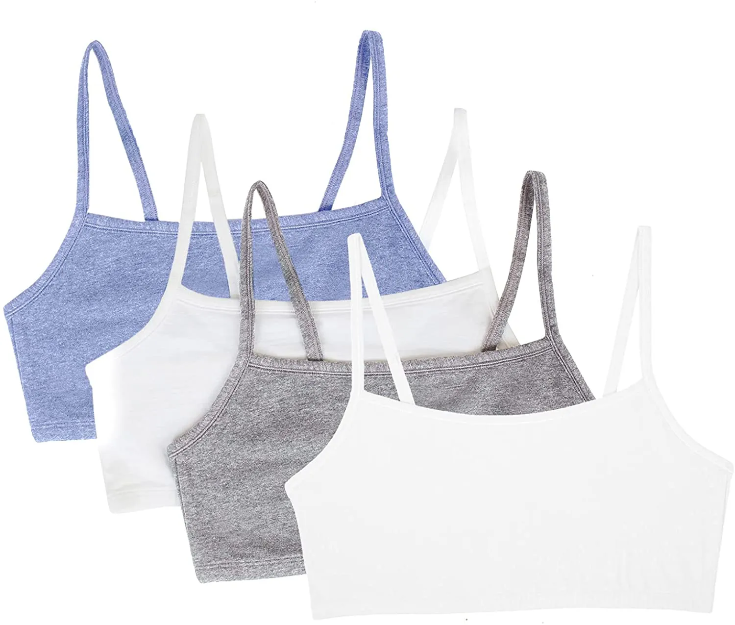 Fruit of the Loom Women's Spaghetti Strap Cotton Pullover Sports Bra