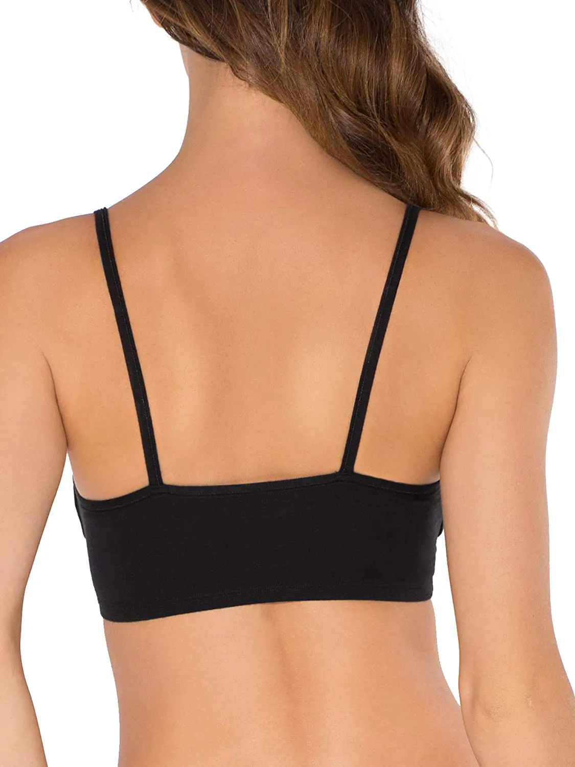 Fruit of the Loom Women's Spaghetti Strap Cotton Pullover Sports Bra