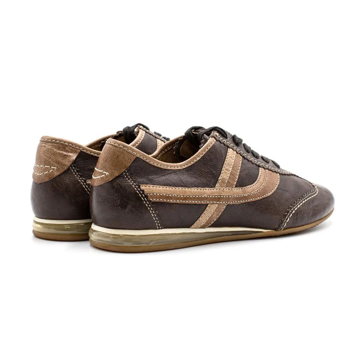 Gabor Low-Top Sneakers Leather Brown Colour For Men