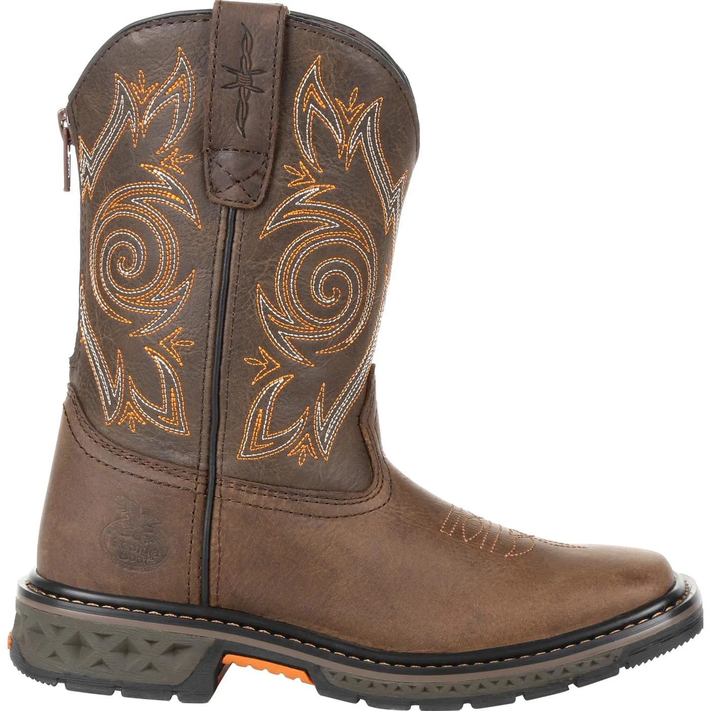 Georgia | Boot Carbo-Tec LT Big Kids Pull-On Boot | Brown