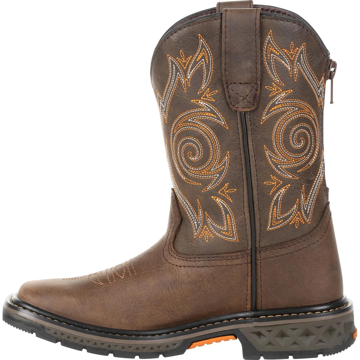 Georgia | Boot Carbo-Tec LT Big Kids Pull-On Boot | Brown