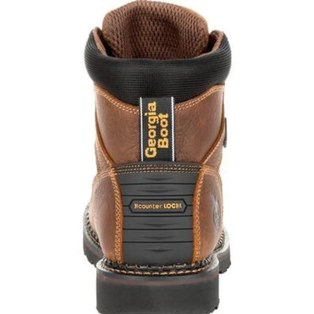 Georgia Boot Giant Revamp Men's Waterproof Work Boots Gb00317 In Brown