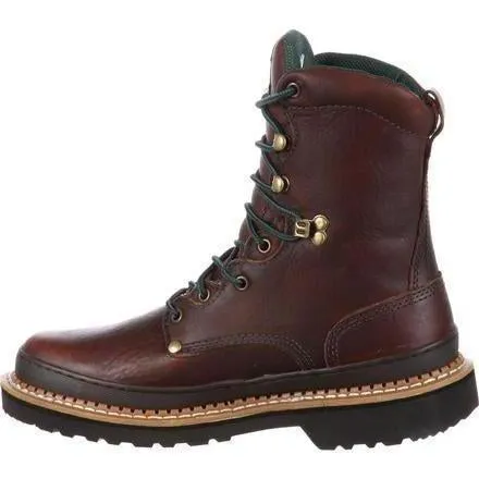 Georgia Men's Giant 8" Steel Toe Work Boot - Brown - G8374