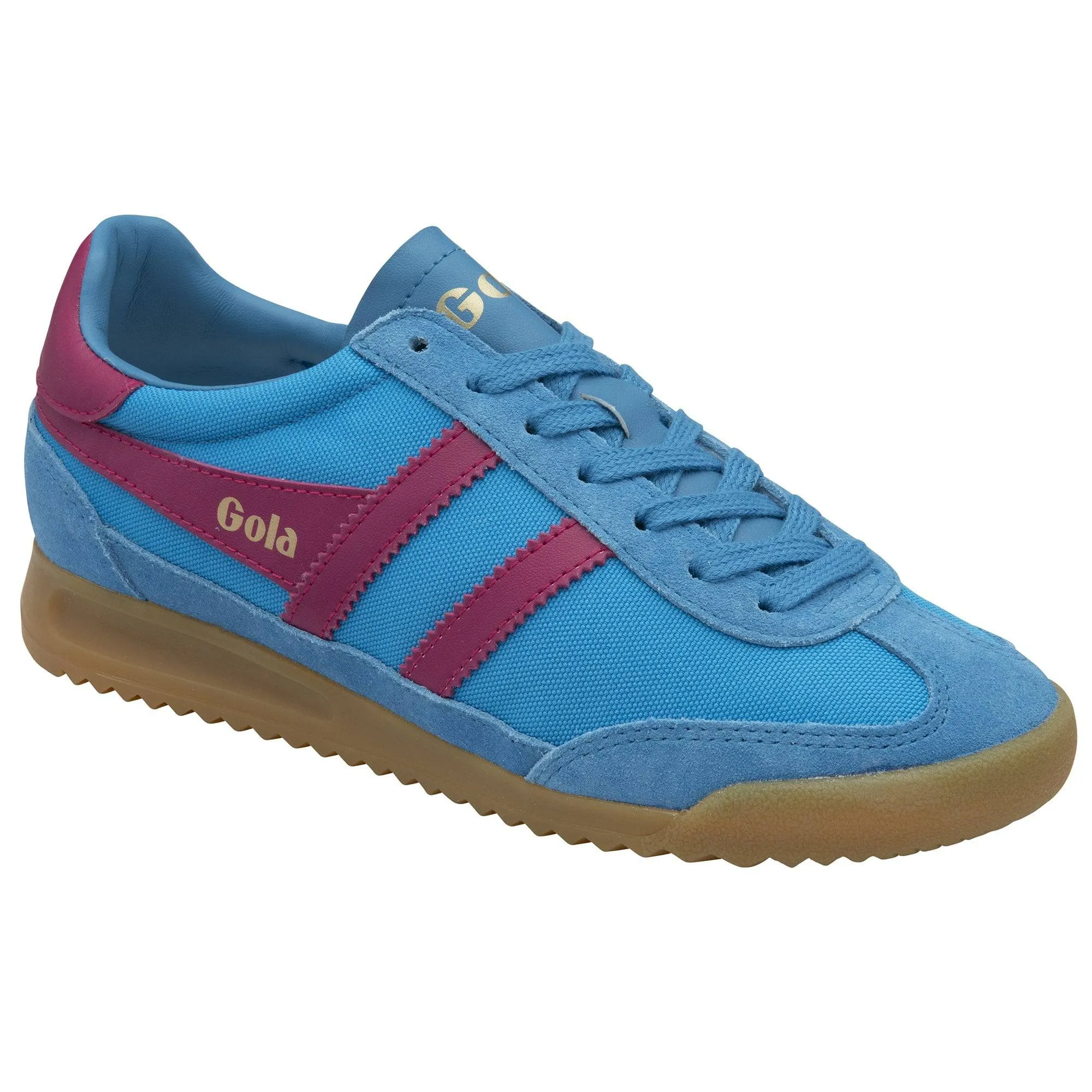 Gola Tornado Ladies Santorini/Fuchsia Suede Lace Up Trainers