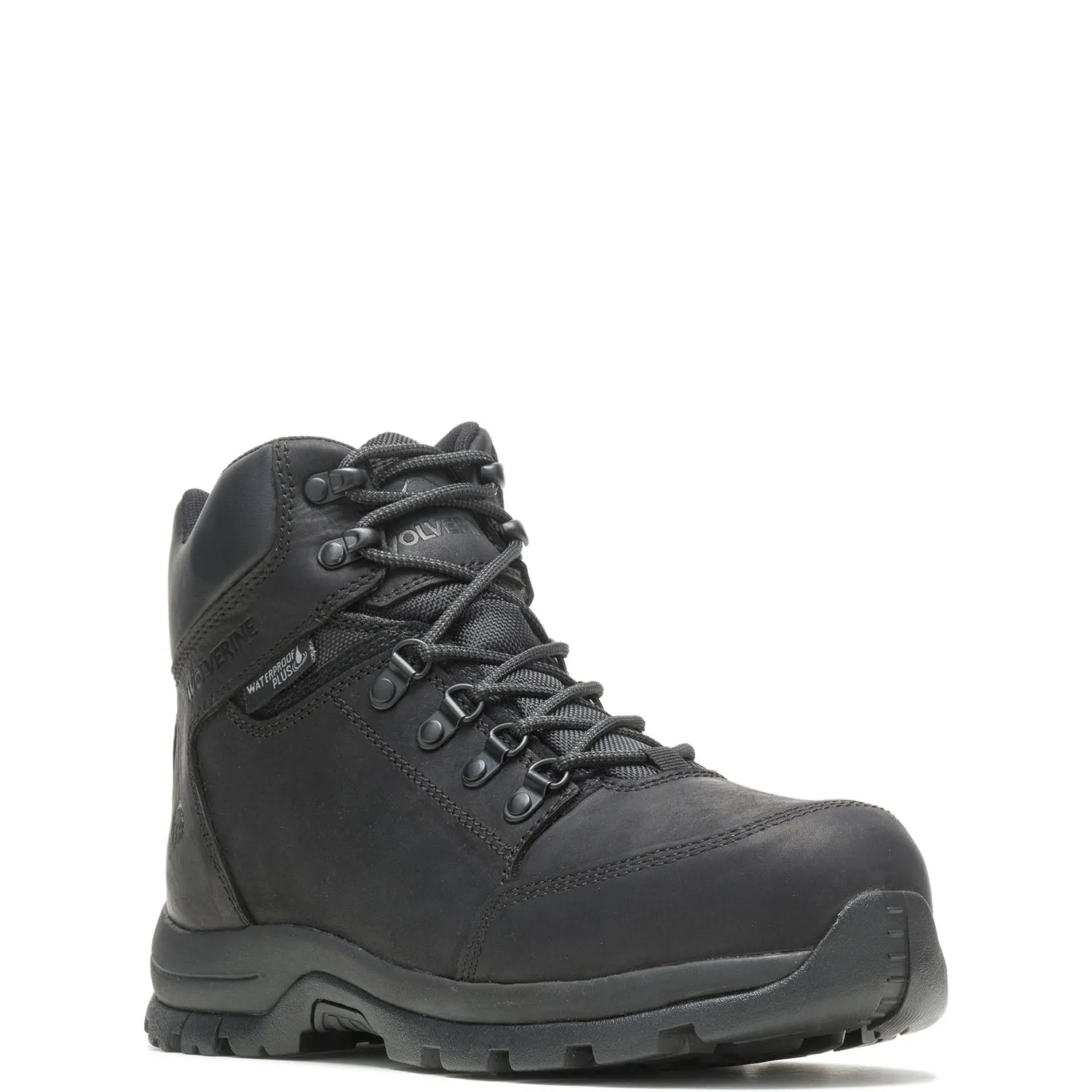 Grayson Steel-Toe Waterproof Mid Work boot Black