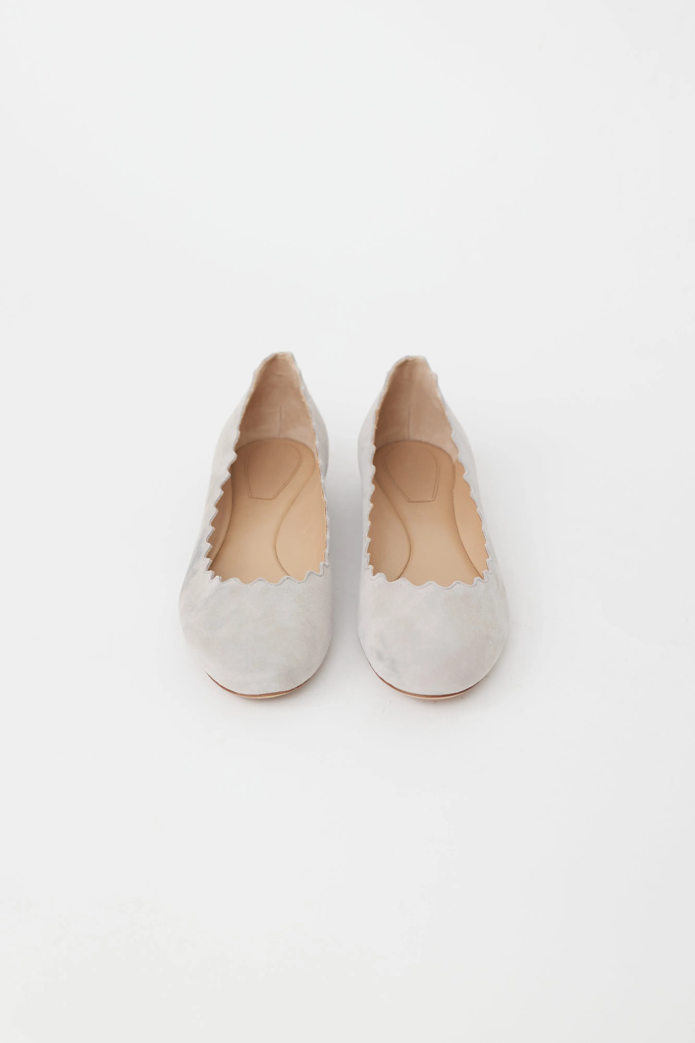 Grey Suede Lauren Ballet Flat