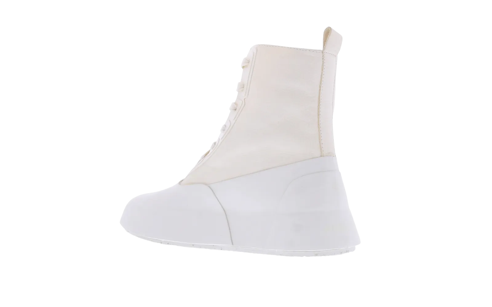 Heren Leather Mix Hi-Top Sneaker Off