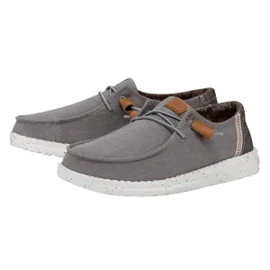 'Hey Dude' Women's Wendy Washed Canvas - Grey