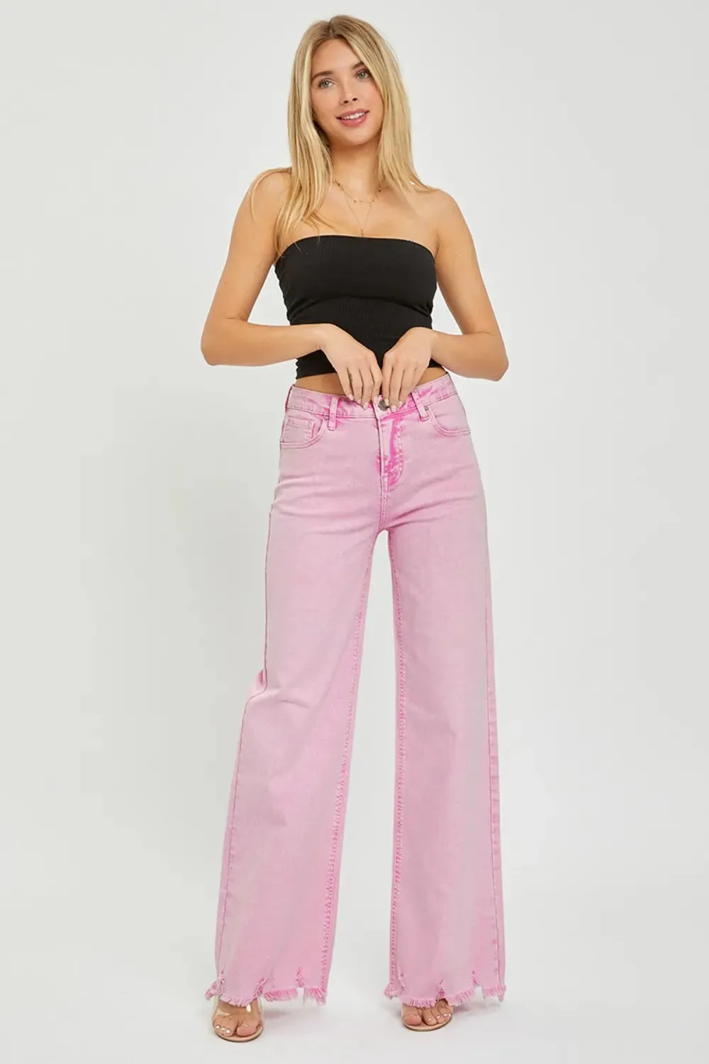 High Rise Wide Leg Jeans