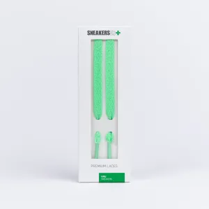 HIGH TOP FLAT SNEAKER LACES 180CM X 8mm GLOW GREEN