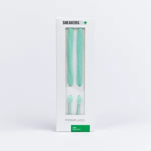 HIGH TOP FLAT SNEAKER LACES 180CM X 8mm MINT GREEN