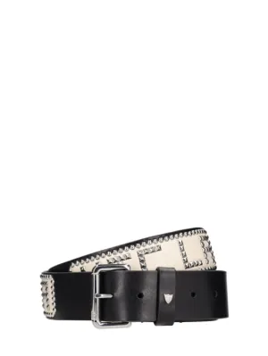 HTC Los Angeles   4cm HTC L.A. studded leather belt 