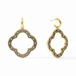 Julie Vos SoHo Statement Hoop & Charm Earring