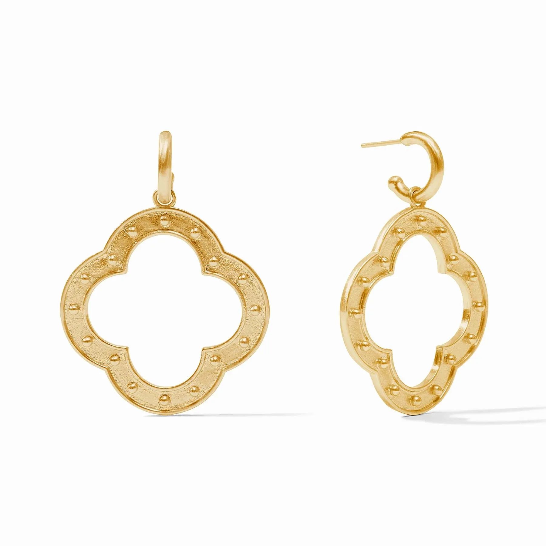 Julie Vos SoHo Statement Hoop & Charm Earring