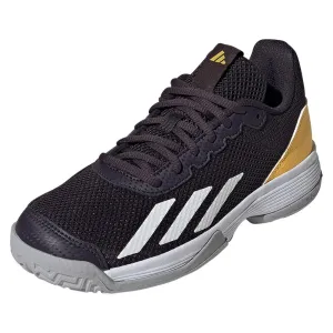 Juniors Courtflash Tennis Shoes Aurora Black and Spark