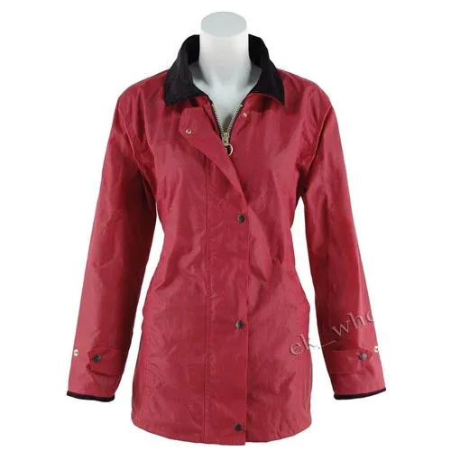 Ladies Game Fitted Antique Wax Jacket - Premium Quality, Adjustable Fit, Heritage Check Lining