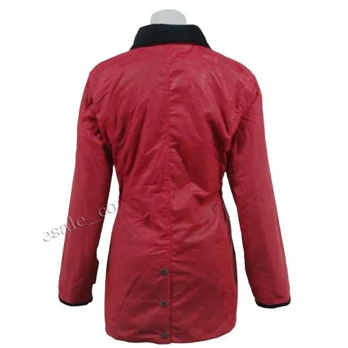 Ladies Game Fitted Antique Wax Jacket - Premium Quality, Adjustable Fit, Heritage Check Lining