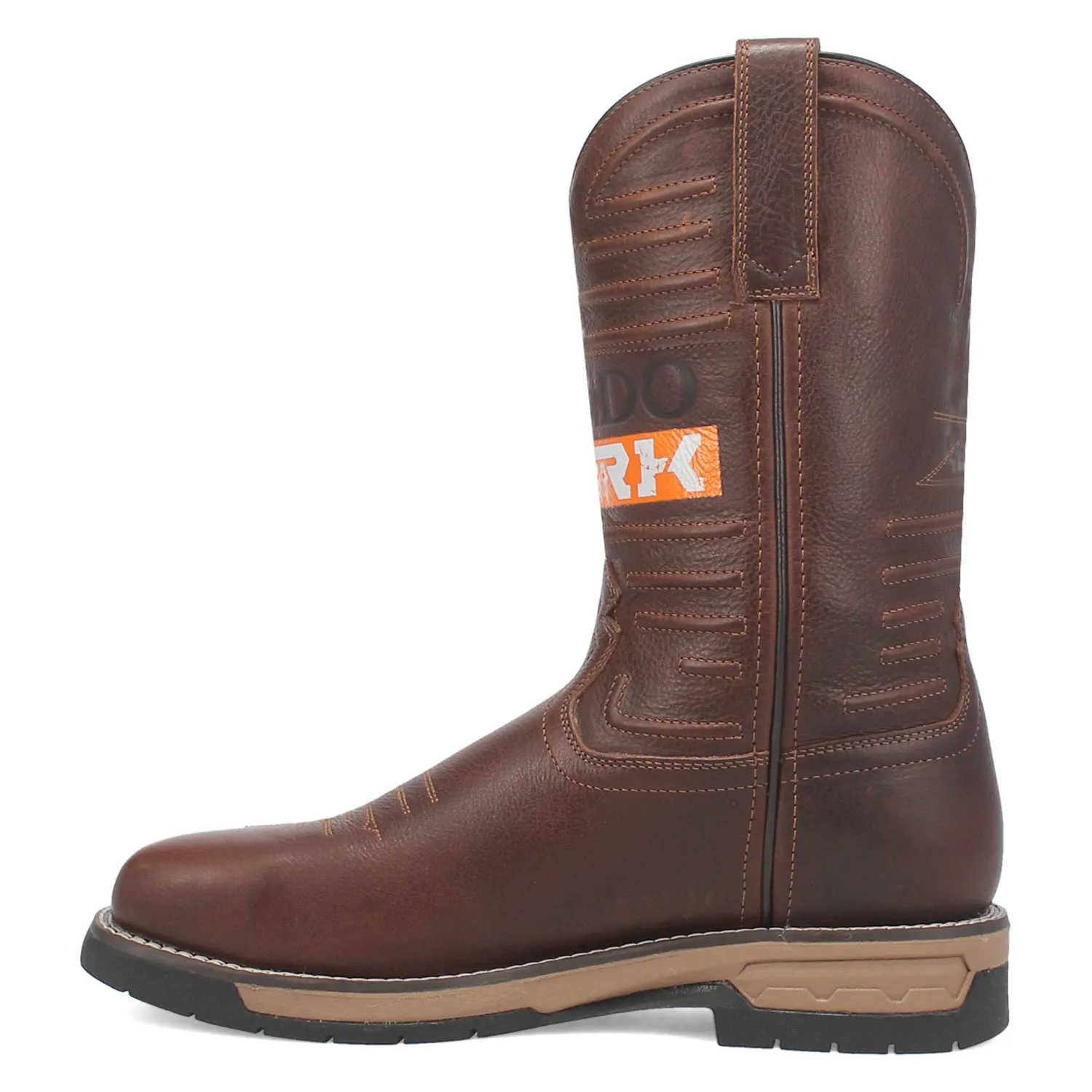 Laredo Mens Workhorse Steel Toe Brown Leather Work Boots