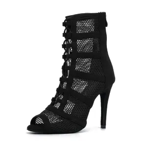 Leana noir - Talons stilettos slim - Prête à expédier