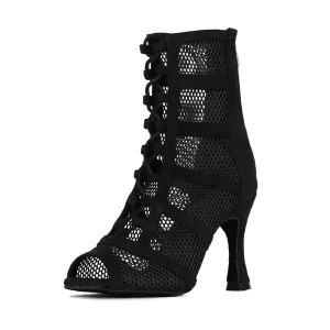 Leana noir - Talons évasés - Personnalisable